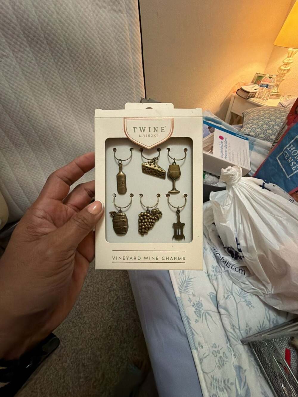 Twine Living Co. Vineyard Wine Charms Set of 6
